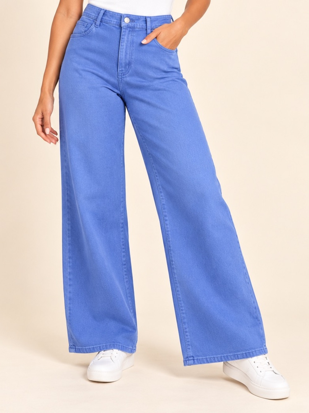 Universal Thread Sailor Wide Leg High Rise Periwinkle Blue Jeans 12